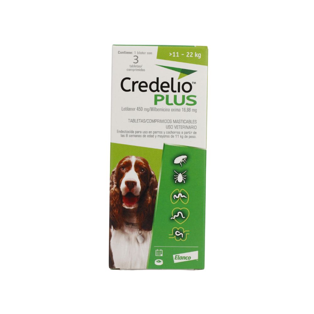 Credelio Plus 450Mg (11-22Kg) 3 Tabletas