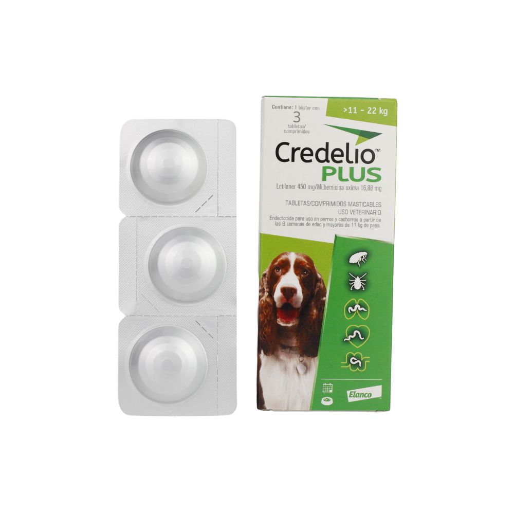 Credelio Plus 450Mg (11-22Kg) 3 Tabletas