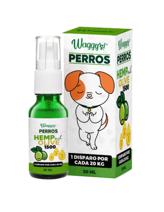 WAGGYS PERROS HEMP ACEITE DE OLIVA 1500G