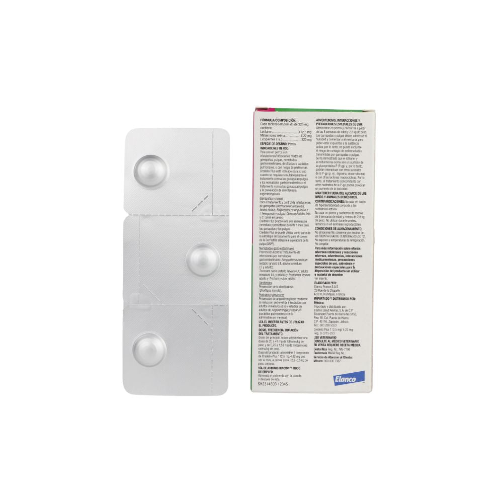 Elanco Credelio Plus 112.5 Mg 3 Tab
