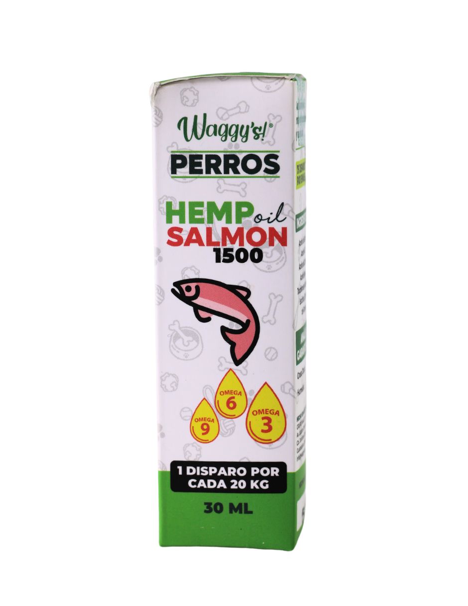 WAGGYS PERROS HEMP OIL SALMON 1500G