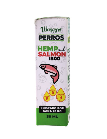 WAGGYS PERROS HEMP OIL SALMON 1500G