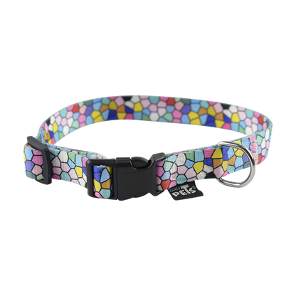 FANCY PETS COLLAR GDE GEO GLASS P/PERRO