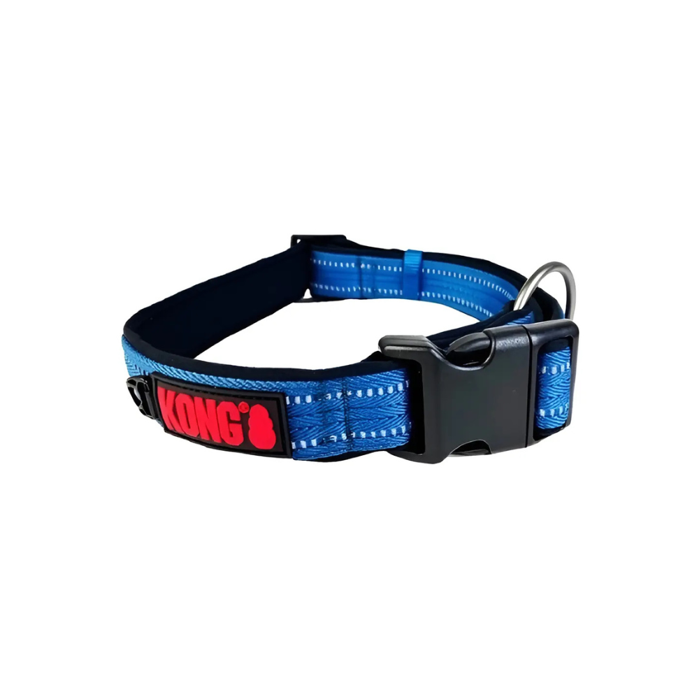 Kong Collar Suave De Nylon Azul Chico