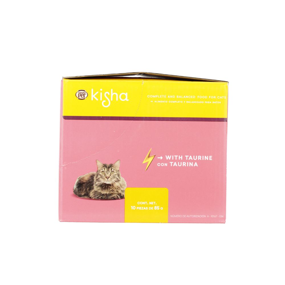 Grand Pet 10 Sobres Kisha Pavo Gato