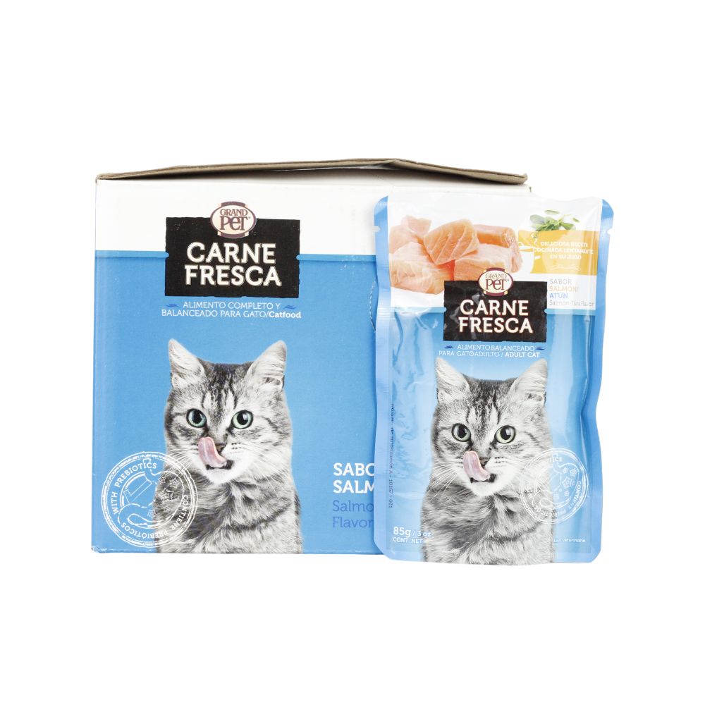 Grand Pet 10 Sobres Cf Salmon/Atun Gato