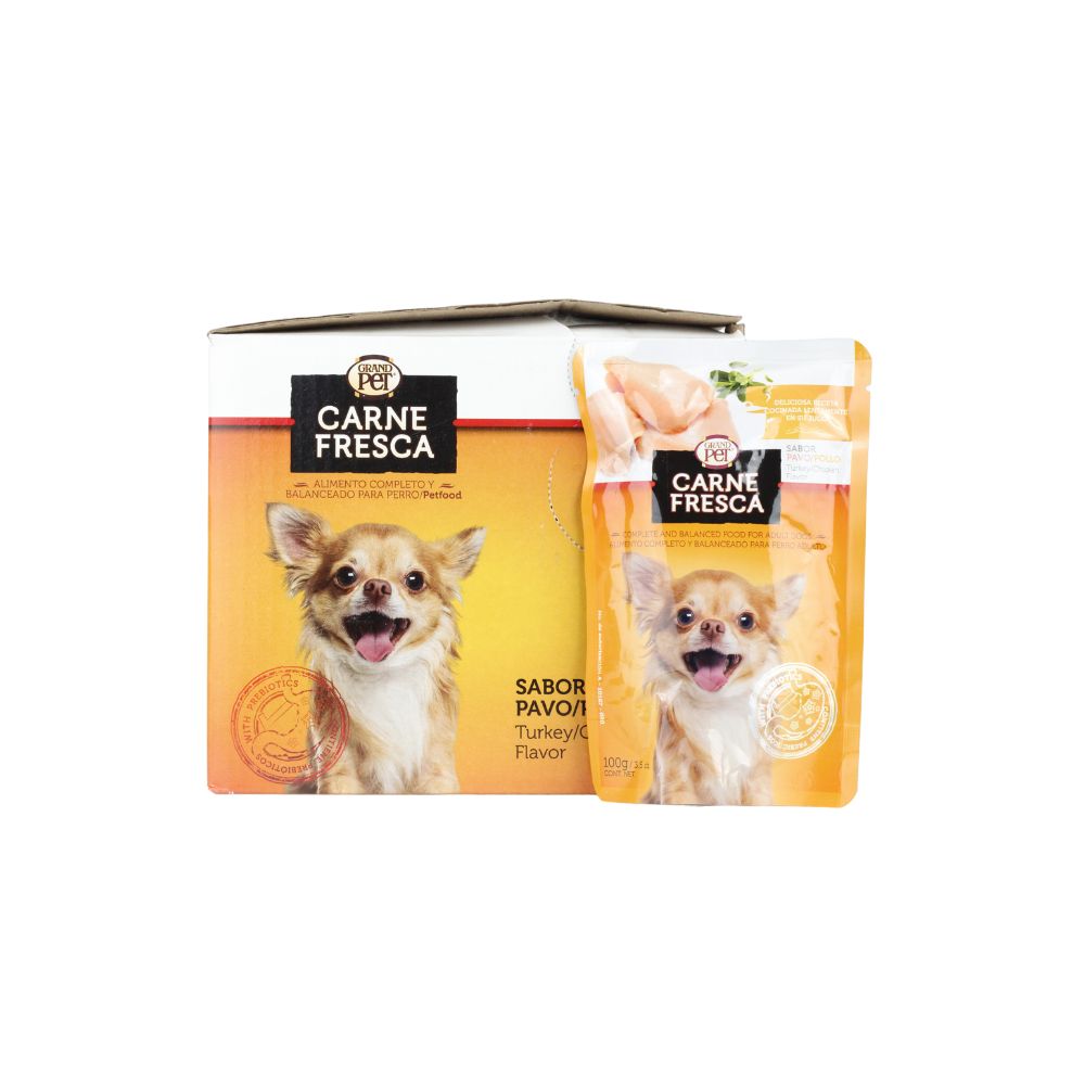 Grand Pet 10 Sobres Cf Pavo/Pollo Perro
