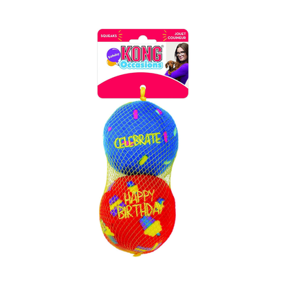 Kong Occasions Birthday 2 Pelotas Tamaño Grande