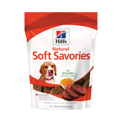 Hills Treats Soft Savories Beef & Cheddar 227 G