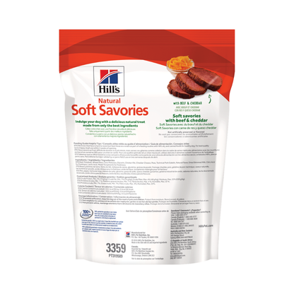 Hills Treats Soft Savories Beef & Cheddar 227 G