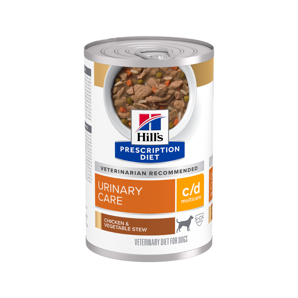Hills C/D Lata Estodafo Y Vegetales Perro 370 G 12 Pz