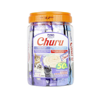 INABA PREMIO GATO CHURU BOTE VARIEDAD 50 PZA