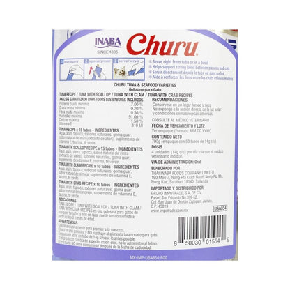 INABA PREMIO GATO CHURU BOTE VARIEDAD 50 PZA