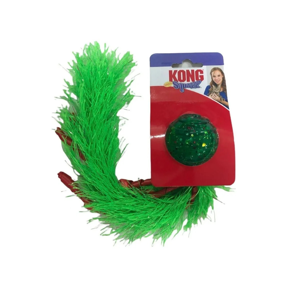 Kong Holliday Cat Confetti Squezz