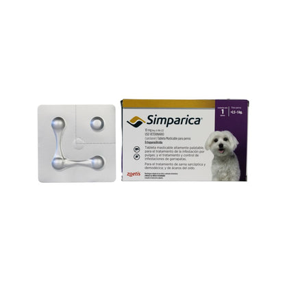 Zoetis Simparica 10 Mg 1 Tab 2.5 - 5 Kg