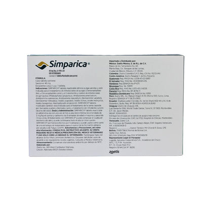 Zoetis Simparica 40 Mg 1 Tab 10 - 20 Kg