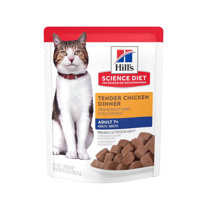 Hills Pouch Gato Adult 7+ Original De Pollo 79G