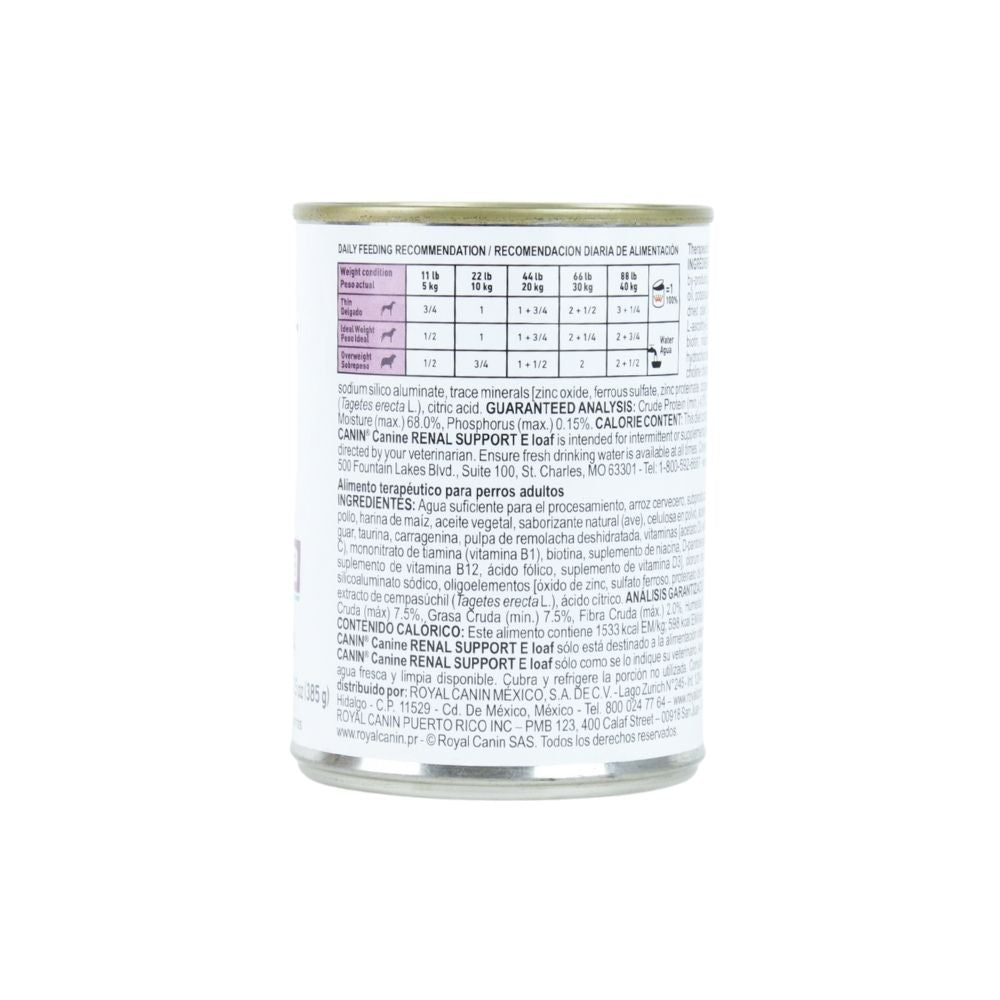Royal Canin Renal Support E Lata Perro 385 G