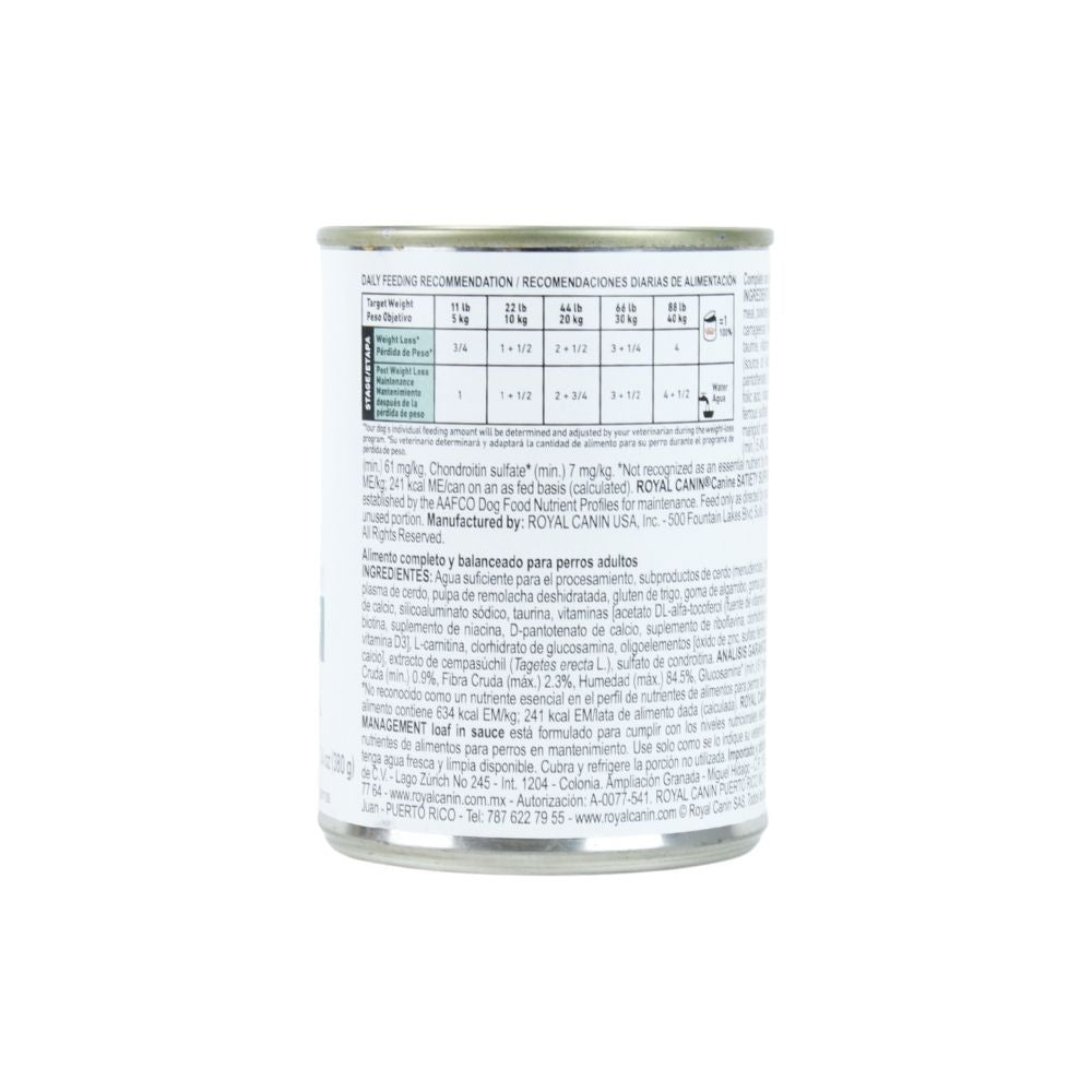 Royal Canin Satiety Support Canine Lata 380 G