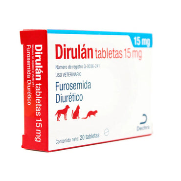 Dechra Dirulan Tabletas 15 Mg 20 Tab