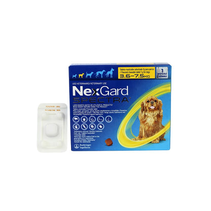Nexgard Spectra S 3.6 - 7.5 Kg 3 Tab