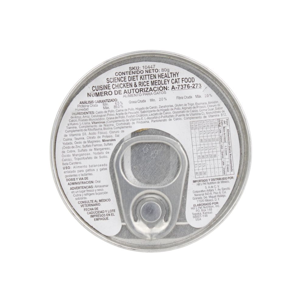 HILLS HEALTHY CUISINE KITTEN LATA 79 G 24 PZ