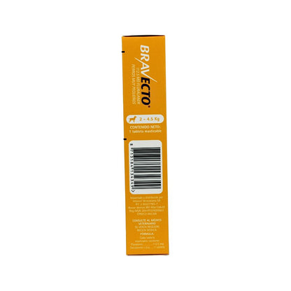 Msd Bravecto Tableta 112.5 Mg 2-4.5 Kg