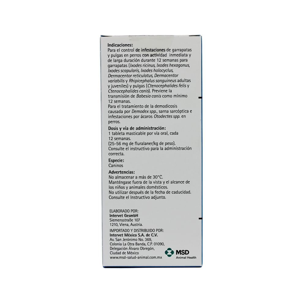 BRAVECTO 1000 MG PERROS  20 A 40 KG – 1 TAB