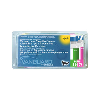 Zoetis Vacuna Vanguard 5 L4 Cv (Moq-Ade-Cor-Par-Par-Lep)