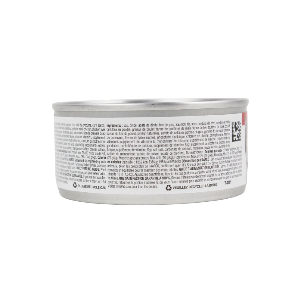 Hills Feline Adult +7 Pavo Lata 156 G