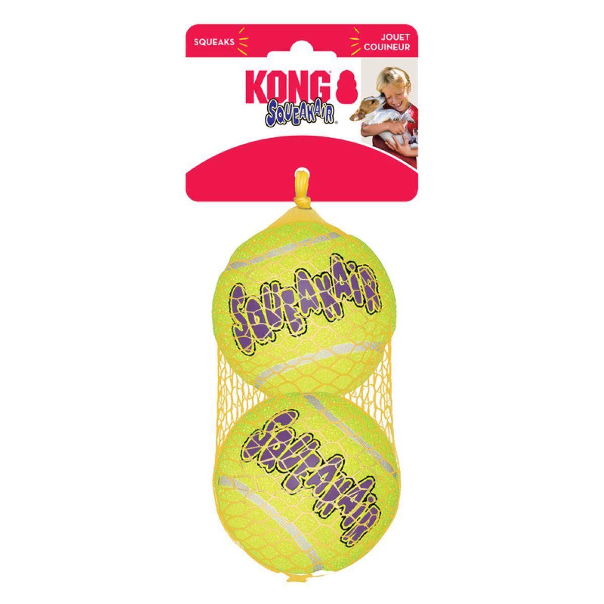 Kong Pelota Tenis Squeakair Gde 2Pz