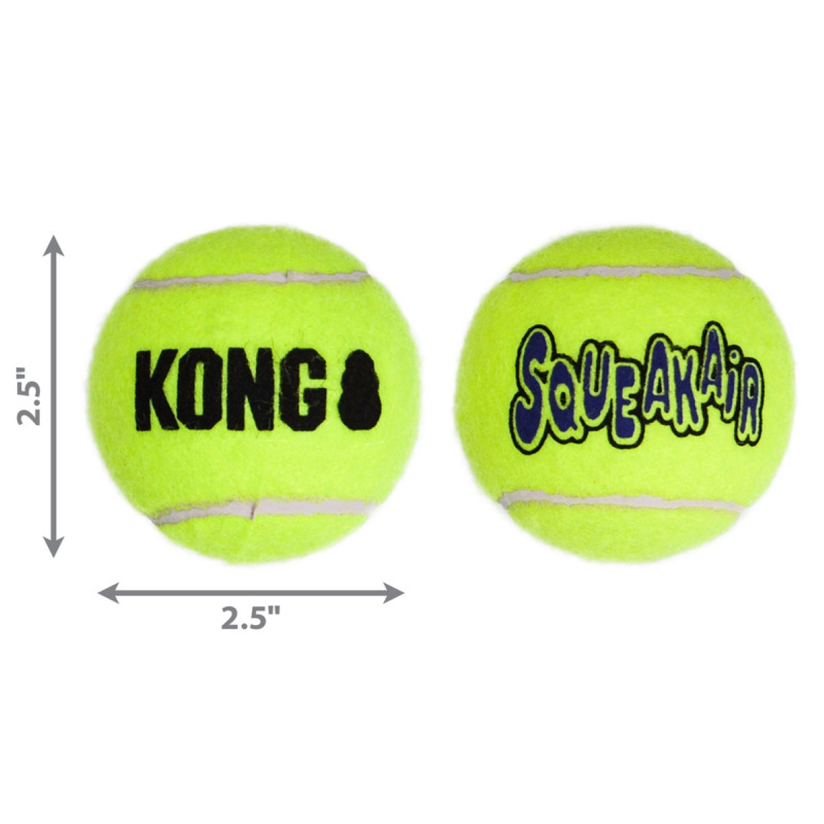 Kong Pelota Squeakair Chica 3Pz Paquete 2Pz