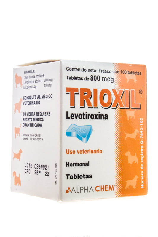 ALPHACHEM TRIOXIL 800MCG /LEVOTIROXINA