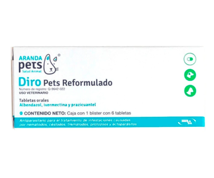 Aranda Pets Diro Pets Reformulado 6 Tab