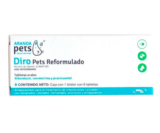 ARANDA PETS DIRO PETS REFORMULADO 6 TAB