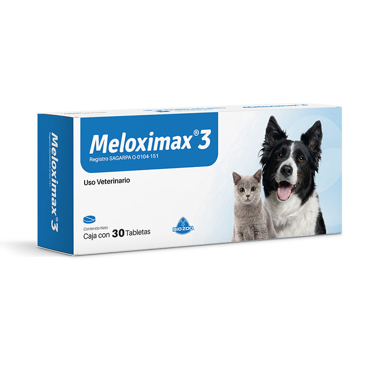 BIO ZOO MELOXIMAX 3 MG 30 TABLETAS