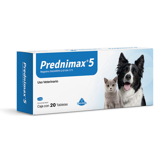 BIO ZOO PREDNIMAX 5 20 TABLETAS / 5MG