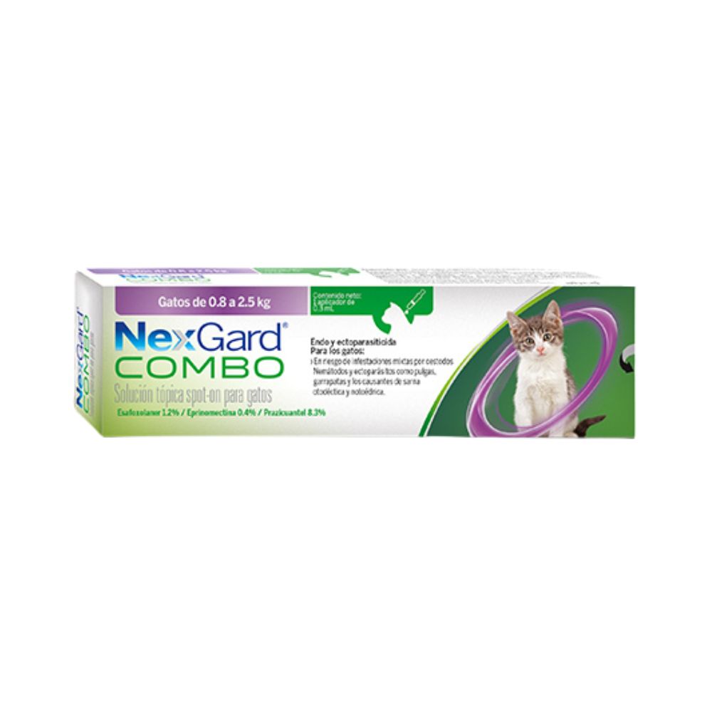 Boehringer Nexgard Combo Gatos 0.8 -2.5 Kg 0.3 Ml