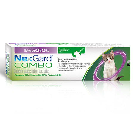 BOEHRINGER NEXGARD COMBO GATOS 0.8 -2.5 KG 0.3 ML