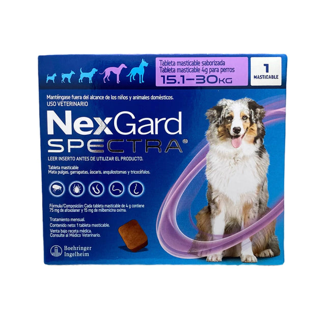 BOEHRINGER NEXGARD SPECTRA L 15.1 - 30 KG 1 TAB