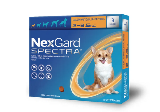 BOEHRINGER NEXGARD SPECTRA XS 2 - 3.5 KG 3 TAB