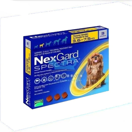 BOEHRINGER NEXGARD SPECTRA S 3.6 - 7.5 KG 3 TAB