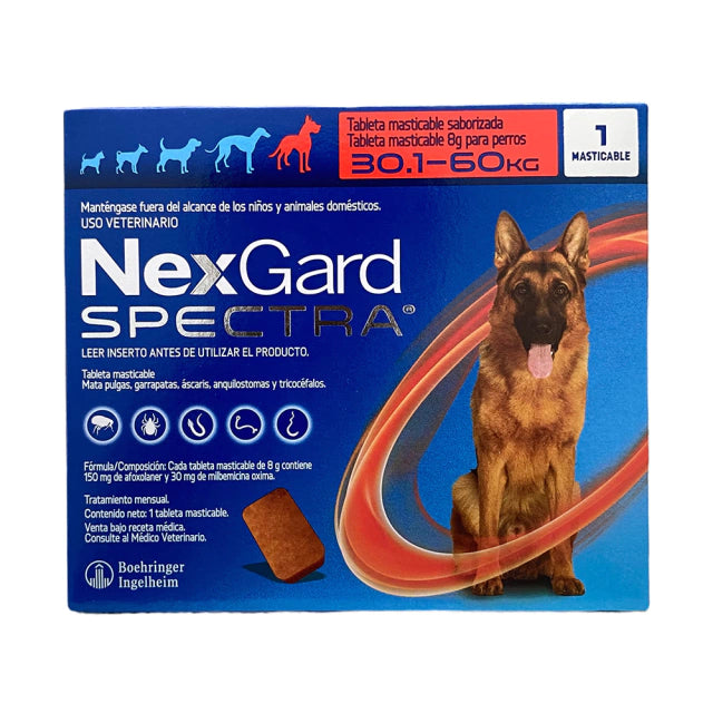 BOEHRINGER NEXGARD SPECTRA XL 30.1 -60KG 1 TAB