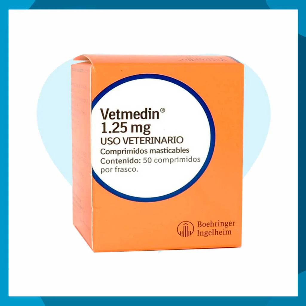 BOEHRINGER VETMEDIN 1.25 MG 50 TABLETAS MASTICABLES