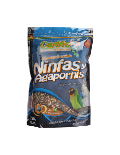 CARIÑO ALIMENTO BALANCEADO PARA NINFAS Y AGAPORNIS 750 G