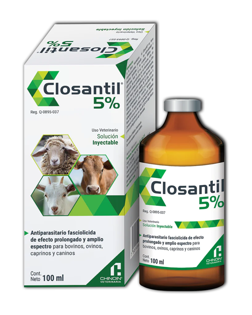 Chinoin Closantil Iny. 5% 100 Ml