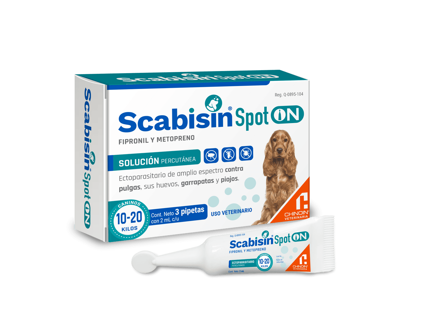 CHINOIN SCABISIN SPOT ON 1 PIPETA 2ML C/U