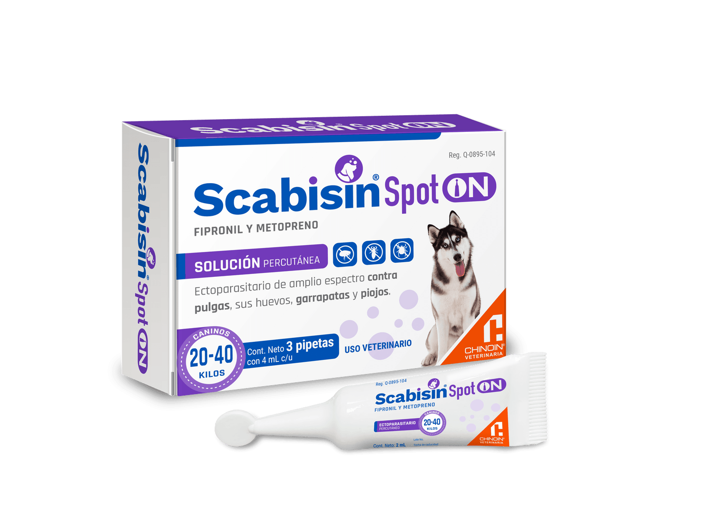 CHINOIN SCABISIN SPOT ON 1 PIPETA 4ML C/U