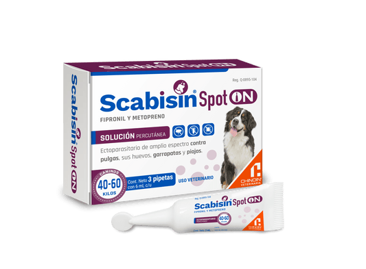 CHINOIN SCABISIN SPOT ON 1 PIPETA 6ML (40-60KG)