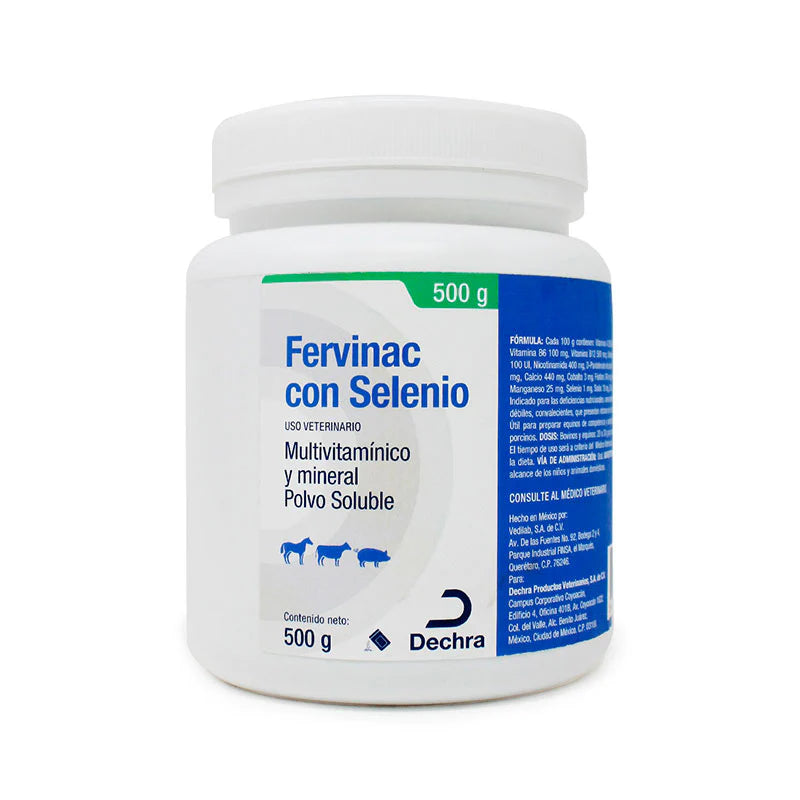 Dechra Fervinac Con Selenio Multivitaminico Polvo 500 G